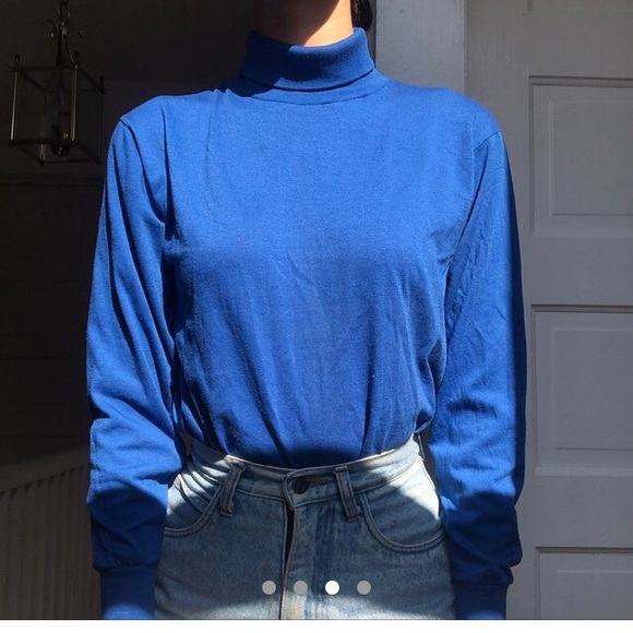 cobalt blue๐ turtleneck - Picture 3 of 4